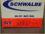 Inner tube "SCHWALBE SV 9" 600A - 24" (Ref 02)