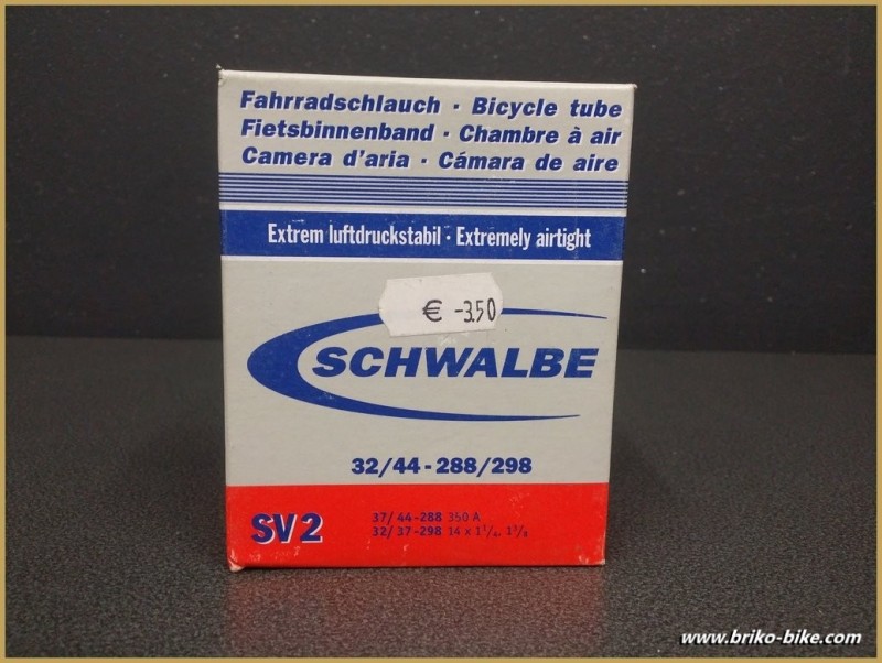 Inner tube "SCHWALBE SV 2" 350A -14" (Ref 01)