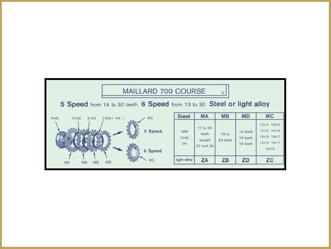 Rueda dentada de NUESTROS ALU "Maillard ZA" 20d
