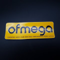 Pegatina "OFMEGA" amarillo NUESTRO