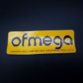 Sticker "OFMEGA" yellow OUR
