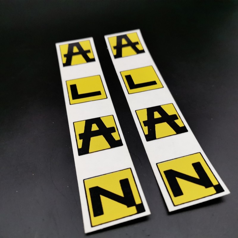 Sticker frame "ALAN Yellow" Vertical OUR
