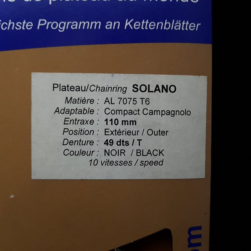 Plateau OUR "SPECIALITIES TA SOLANO" 49d BCD 110 (Ref 732)