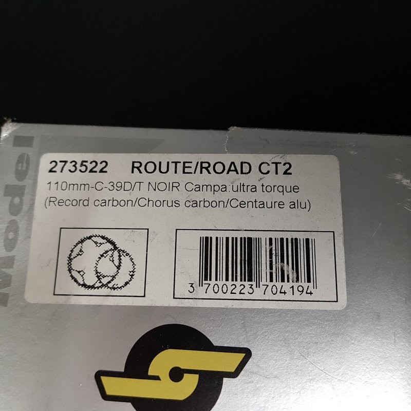Tray N. O. S "STRONGLIGHT CT2 Campagnolo ULTRA TORQUE" 39d BCD 110 (Ref 958)