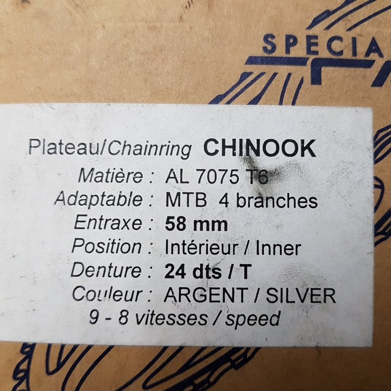 Vassoio N. A. S "SPECIALI TA CHINOOK" 24d BCD 58 (Ref 1197)