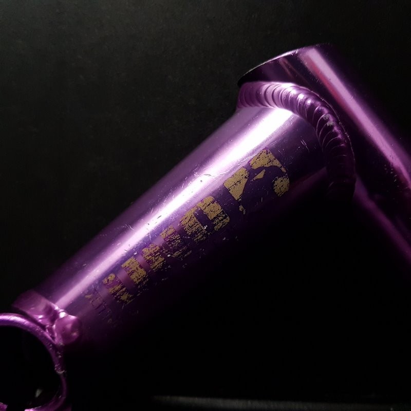Old school MTB stem "UNO purple" 110 mm (Ref 782)
