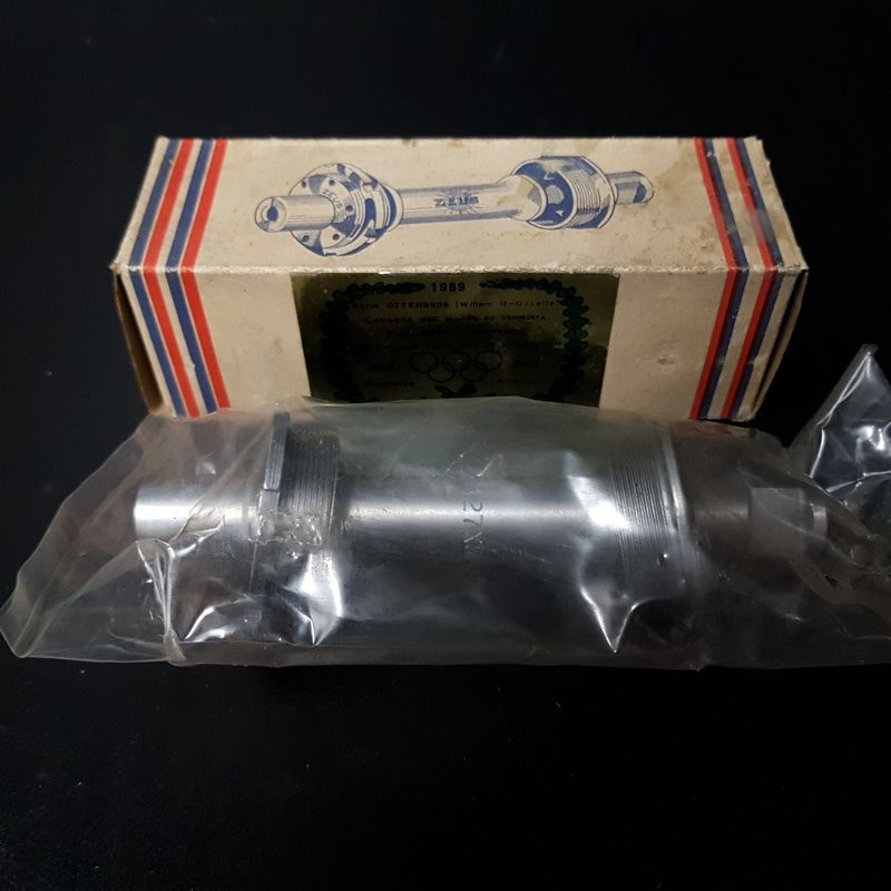 Keyed bottom bracket axle N.O.S "ZEUS GRAN SPORT" 127 mm 35 x 1 (Ref 375)