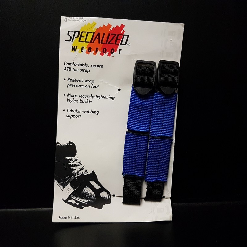 Old School MTB Straps N.O.S "SPECIALIZED WEBFOOT" Blue (Ref 01)