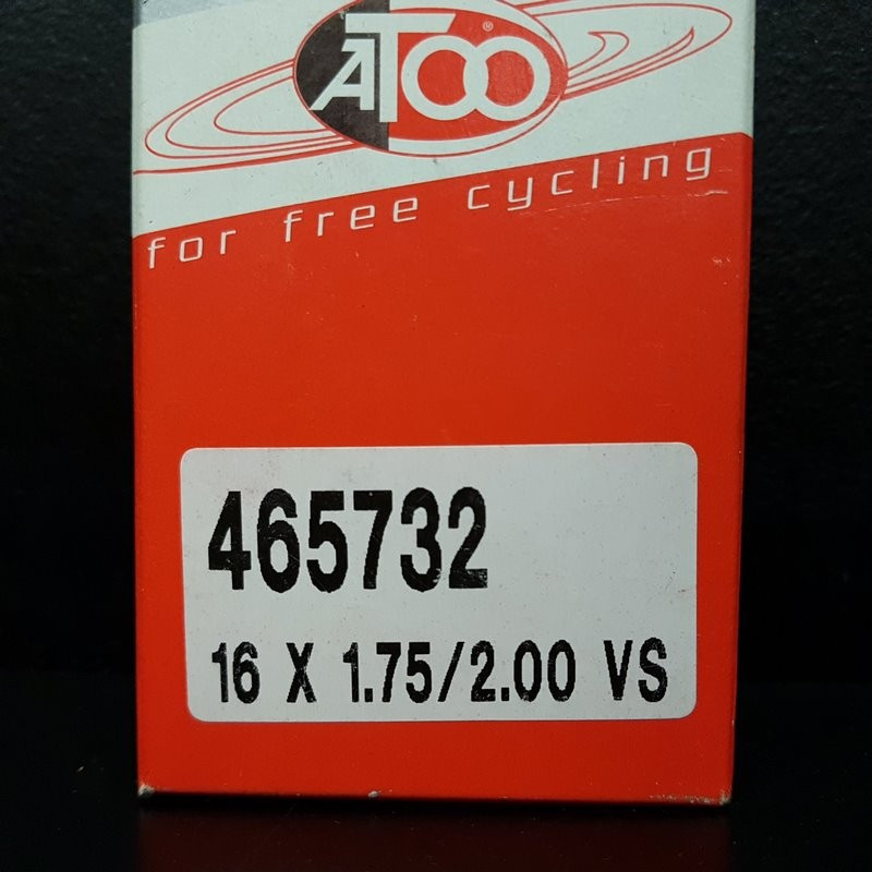 Inner tube "ATOO" 16 x 1.75/2.00 (Ref 18)