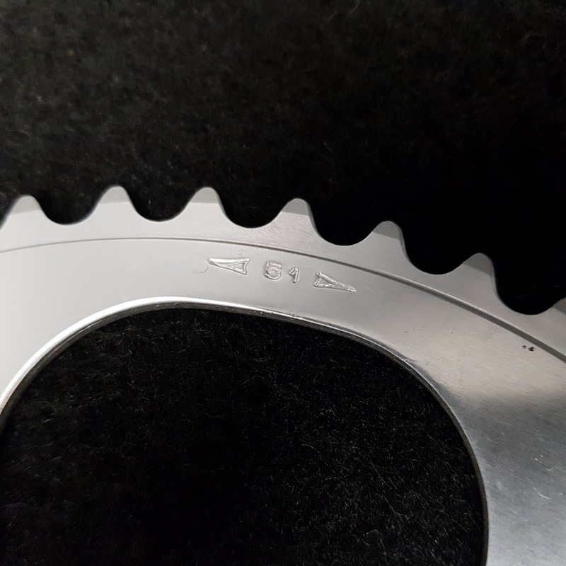 N.O.S "STRONGLIGHT 51d" BCD 130 chainring (Ref 1345)