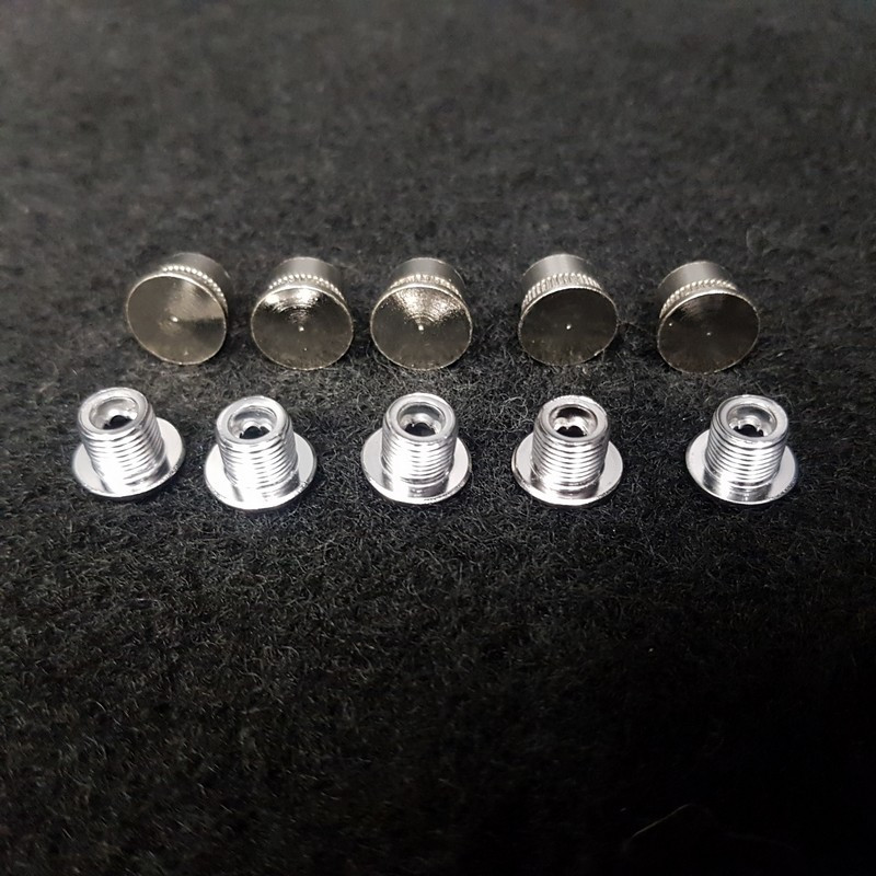 set of 5 plugged tray screws N.O.S (Ref 158)