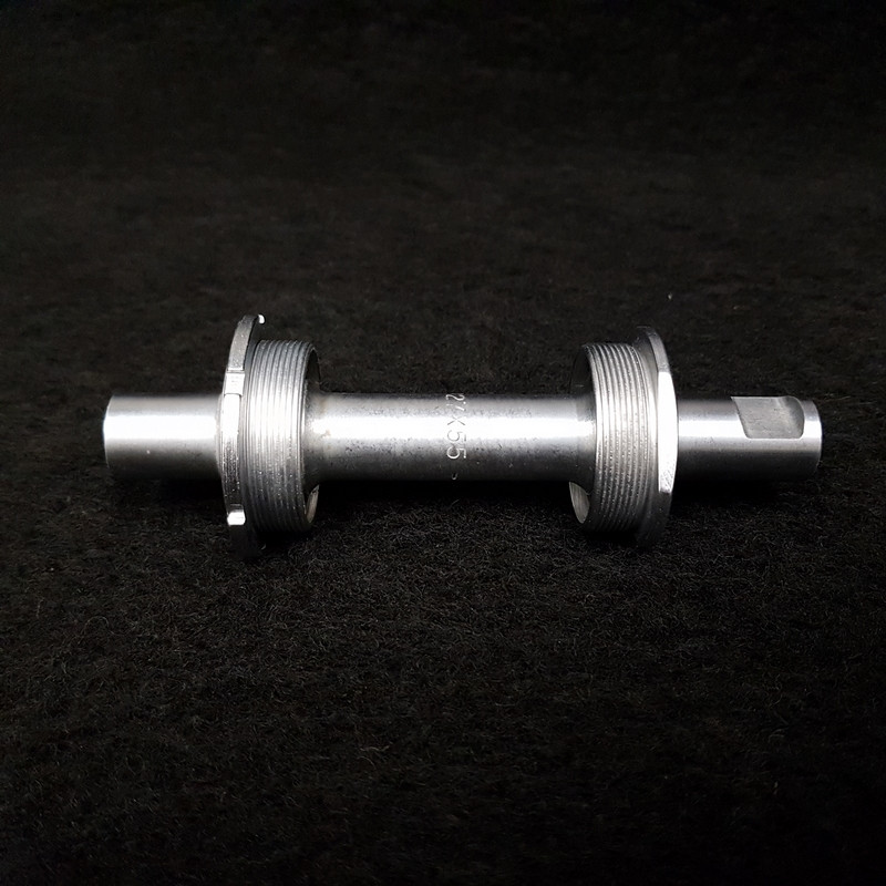 Eje pedalier N.O.S "ZEUS con chaveta" 127 mm 25 x 1 (Ref 432)