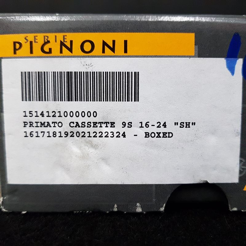 MICHE PRIMATO / Cassetta Shimano 9v 16/24 N.A.S. (Ref 153)