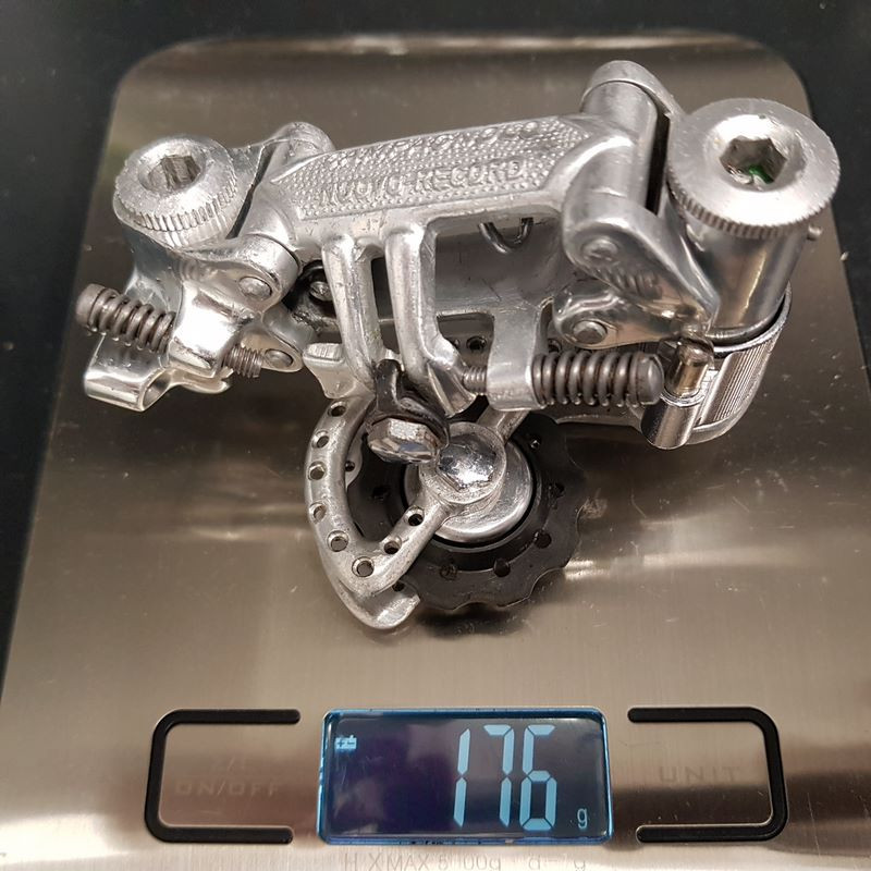 Hinterer Umwerfer "CAMPAGNOLO RECORD DRILLED "6v (Ref 1604)