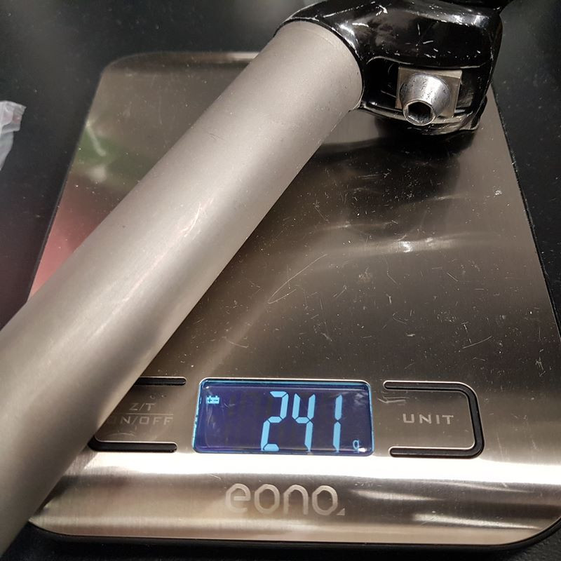 N.O.S "TITANIUM" seatpost Ø 28.8 (Ref 605)