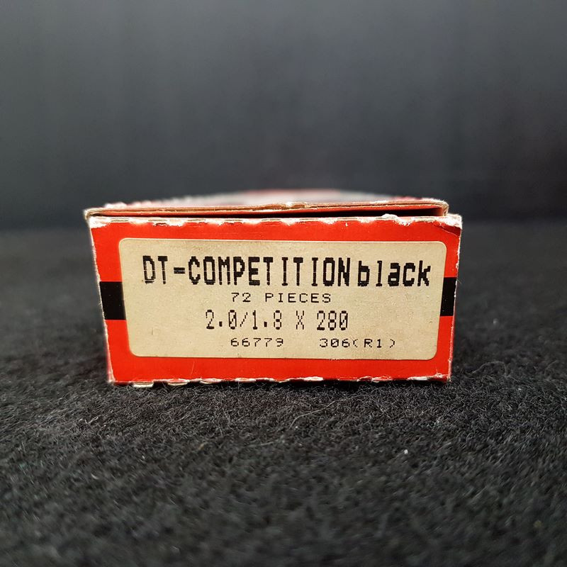 Juego de 5 radios DT COMPETITION BLACK Ø 1.8/2.0 - 280 mm