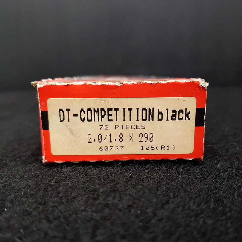 Set of 5 DT COMPETITION BLACK spokes Ø 1.8/2.0 - 290 mm