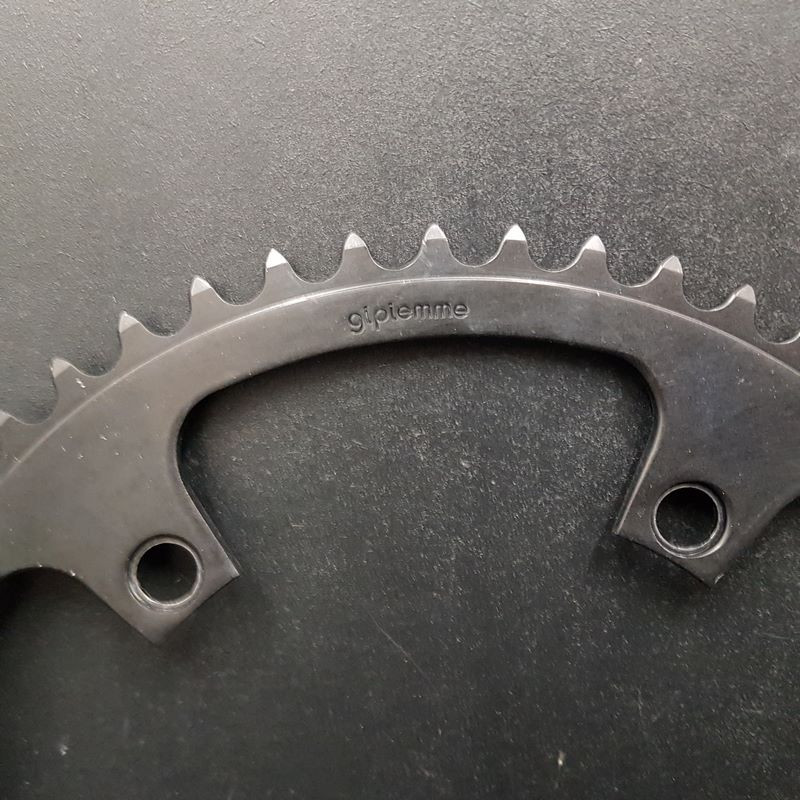 N.O.S "GIPIEMME BLACK" 53d BCD 144 chainring (Ref 1395)