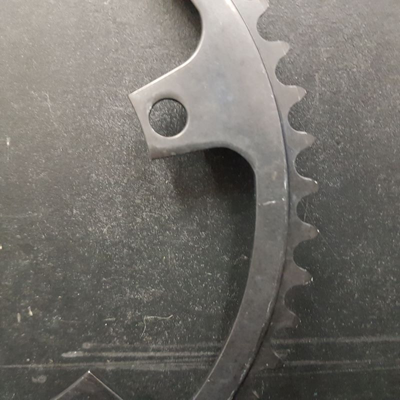 N.O.S "GIPIEMME BLACK" 53d BCD 144 chainring (Ref 1395)