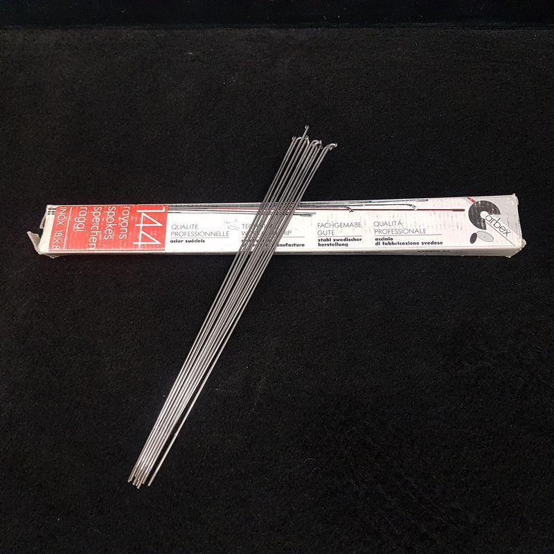 Set of 5 CARBEX PRO spokes Ø 1.8/2.0 - 291 mm