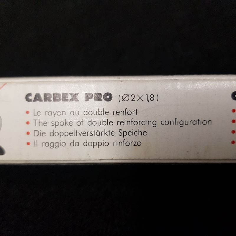 Set of 5 CARBEX PRO spokes Ø 1.8/2.0 - 291 mm
