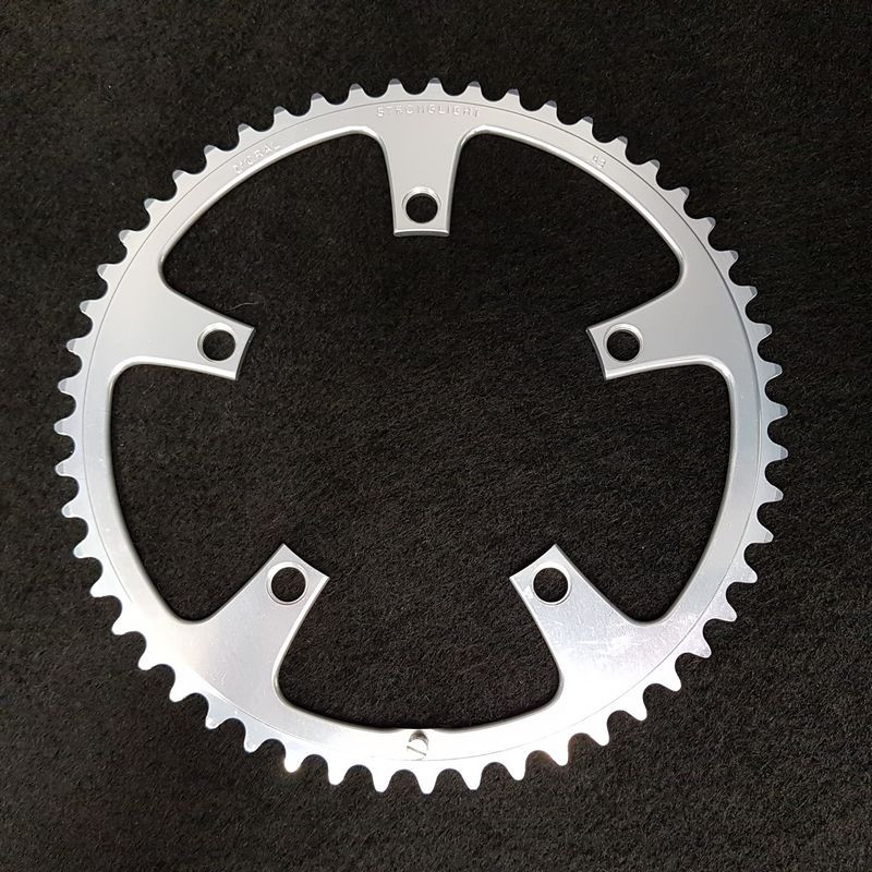 STRONGLIGHT ZICRAL" N.O.S chainring 53d BCD 130 (Ref 1527)
