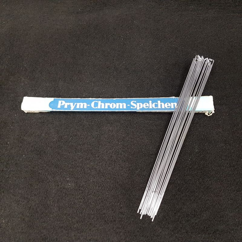 Set of 5 PRYM CHROM spokes 1.5/2.0 - 295 mm