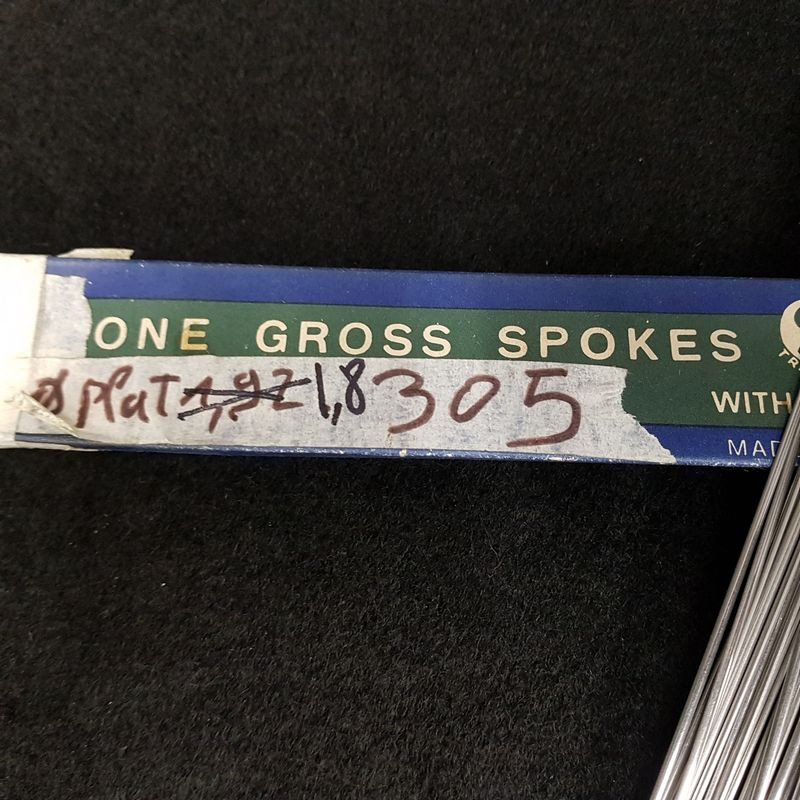 Set of 5 A.C.I ONE GROSS AERO spokes Ø 1.8 - 305 mm