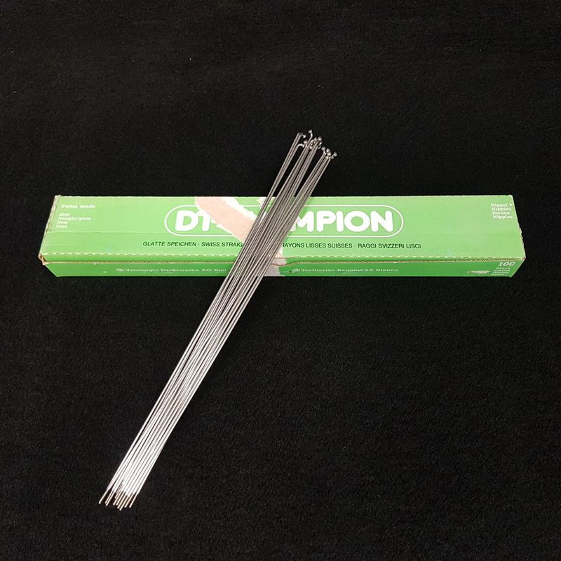 Set of 5 DT CHAMPION spokes Ø 1.8 - 304 mm