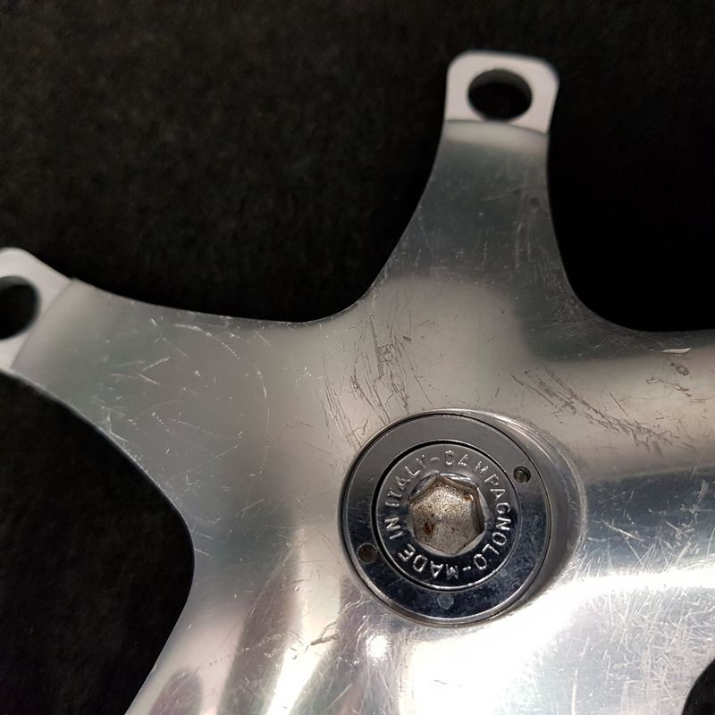 Platos y bielas CAMPAGNOLO C RECORD" rectos 175 mm (Ref 935)