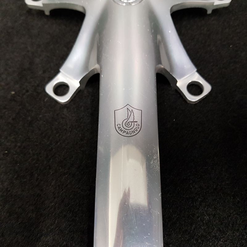 Platos y bielas rectos N.O.S "CAMPAGNOLO CROCE D'AUNE 172.5 mm" (Ref 939)