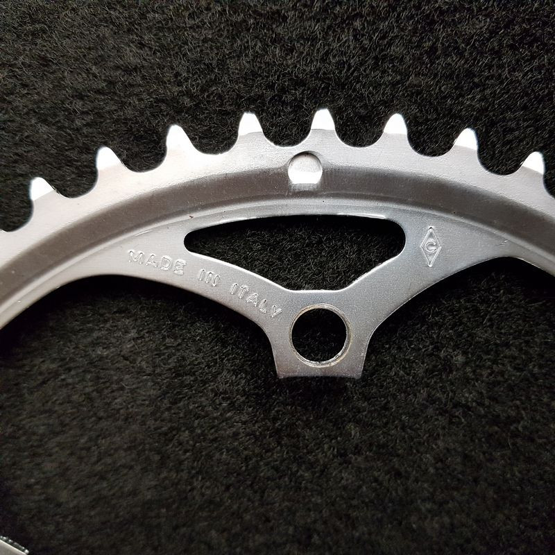 CAMPAGNOLO vassoio in acciaio 52d BCD 135 (rif. 1601)
