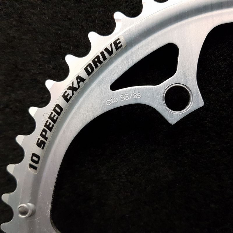 CAMPAGNOLO 10 SPEED EXA DRIVE" 53d BCD 135 N.O.S chainring (Ref 1630)