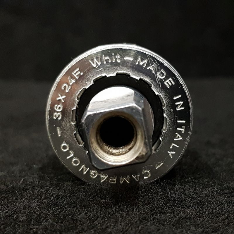 CAMPAGNOLO VELOCE" bottom bracket axle 111 mm ITA 36 x 24 Tpi (Ref 538)