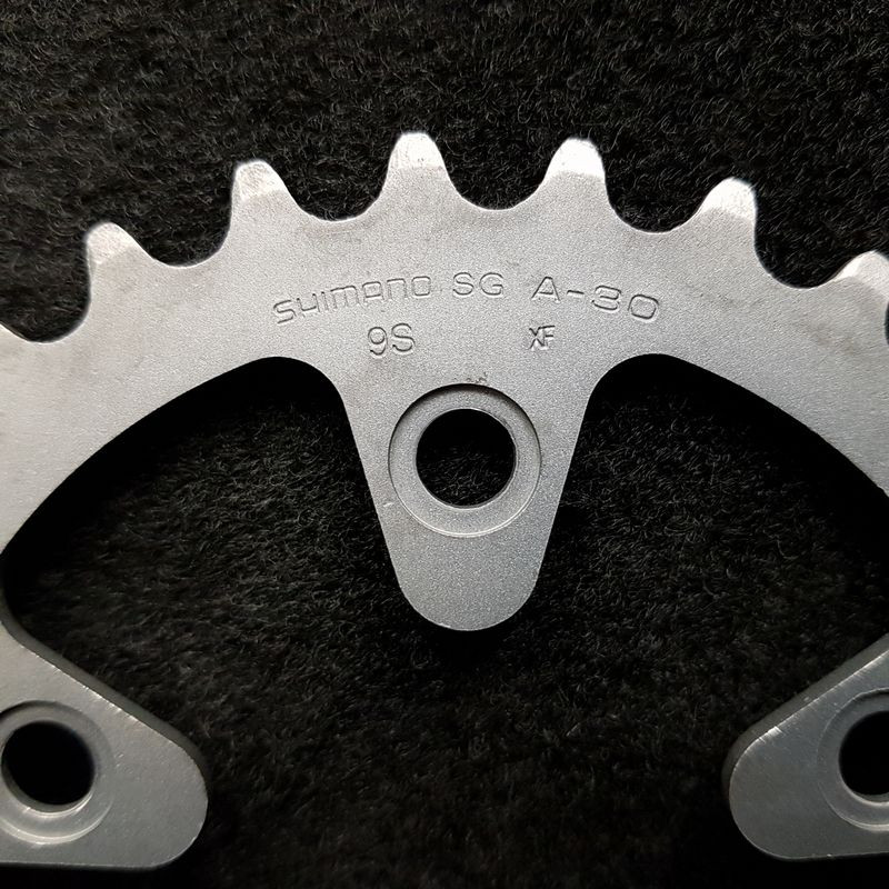 SHIMANO" 30d BCD 74 chainring (Ref 1697)
