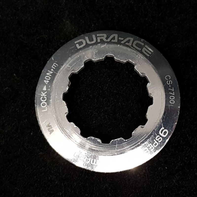 SHIMANO DURA ACE CS-7700" cassette clamping nut (Ref 10)