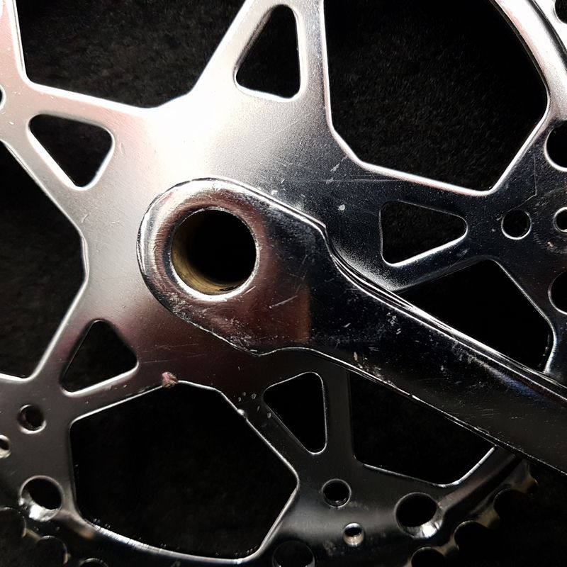 Single-chainring splined crankset, 46d – 170 mm (Ref 961)