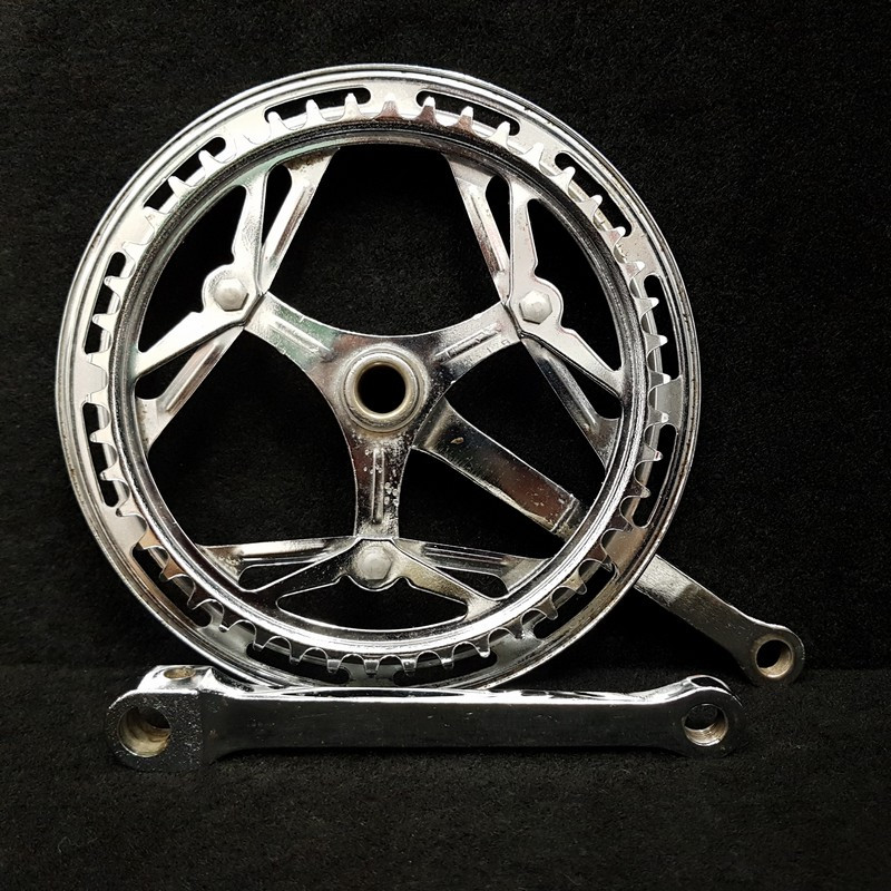 Guarnitura con chiavetta a corona singola "NERVAR" 170 mm (Cod. 968)