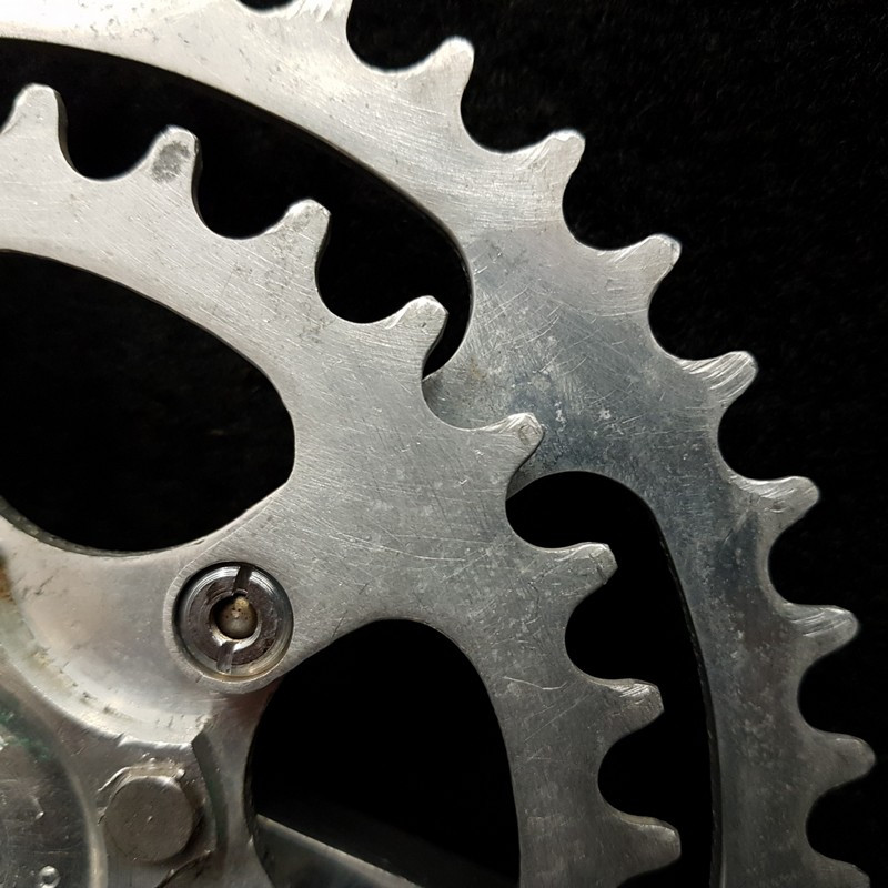 Pédalier "STRONGLIGHT 49D randonneur 44-34" 170 mm (Ref 976)