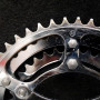 Pédalier à clavette "SOLIDA Triple" 170 mm (Ref 981)