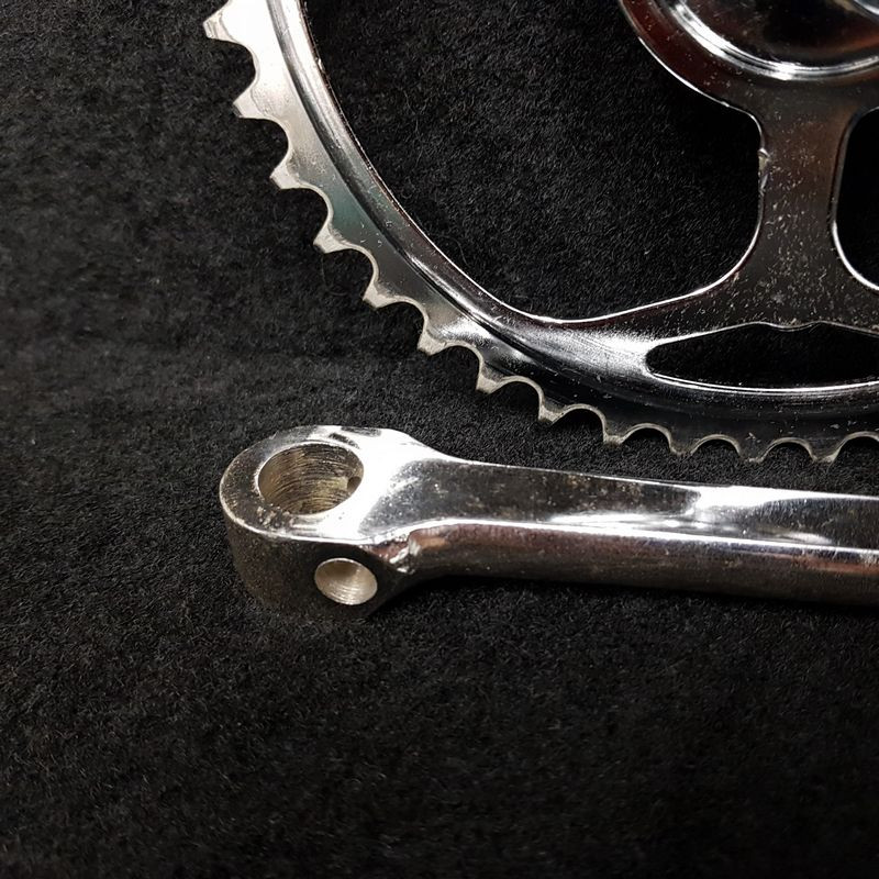 Single-chainring 46d 170 mm cleated crankset (Ref 990)