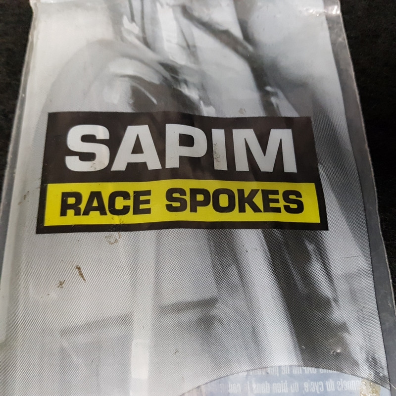 Juego de 5 radios "SAPIM RACE straight pull" Ø 1.8/2.0 - 286 mm