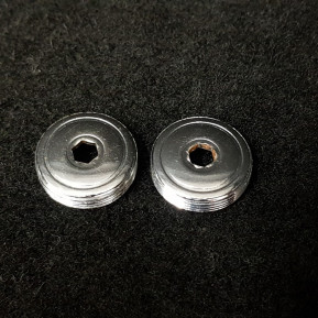 Dust Caps pédalier en acier chromé (Ref 177)