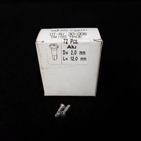 72 cabezales de radios «DT SWISS ALU» de 2 mm x 12 mm (Ref. 01)
