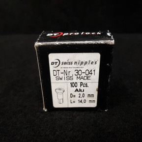 10er-Set Speichenköpfe „DT SWISS ALU Schwarz“ 2 mm (Art.-Nr. 03)