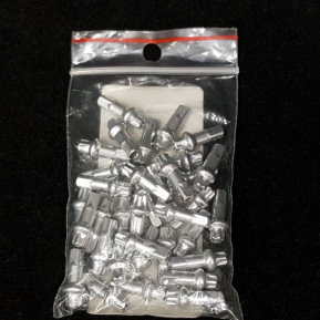 Lote de 34 cabezas de radio «DT SWISS Squorx Pro Head ALU Plata» de 2 mm (Ref. 03)