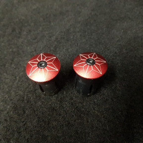 Bouchons de guidon "SUPACAZ" Rouge (Ref 17)